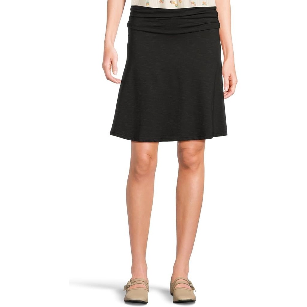 Horny Toad Black Chaka Skirt Tencel Cotton Casual Minimalist Womens Medium